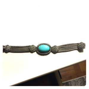Turquoise and marcasite bracelet
